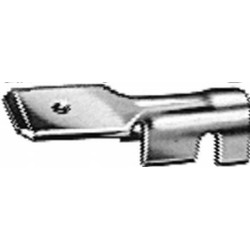 Gnybtų mentė, balta, 1,5–2,5 mm² 6,3 x 0,8 mm Ø6,3 mm, lizdinė plokštelė (100x), Hella 8KW744823003