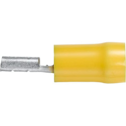 Gnybtų mentė moteriška, geltona, 4-6 mm² 6,3x0,8 mm, lizdinė plokštelė (50x), Hella 8KW044023003