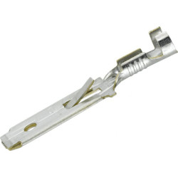 Gnybtų mentė, balta, 0,5–1 mm² 6,3 x 0,8 mm Ø6,3 mm, lizdinė plokštelė (100x), Hella 8KW744832003