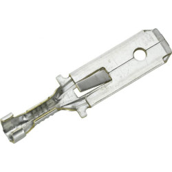 Gnybtų mentė, balta, 0,5–1 mm² 6,3 x 0,8 mm Ø6,3 mm, lizdinė plokštelė (100x), Hella 8KW744832003