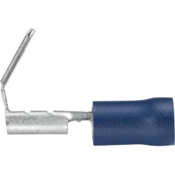 Gnybtų mentė moteriška, mėlyna, 1,5–2,5 mm² 6,3 x 0,8 mm, lizdinė plokštelė (50x), Hella 8KW044032003