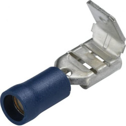 Gnybtų mentė moteriška, mėlyna, 1,5–2,5 mm² 6,3 x 0,8 mm, lizdinė plokštelė (50x), Hella 8KW044032003