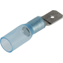 Nuo karščio susitraukiančio peilio jungtis, mėlyna, 1,5–2,5 mm², 6,3 x 4,8 mm LA901004