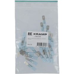 Nuo karščio susitraukiančio peilio jungtis, mėlyna, 1,5–2,5 mm², 6,3 x 4,8 mm LA901004