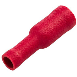 Kulkos jungties moteriška, raudona, 0,5–1 mm² Ø4 mm A serija, lizdinė plokštelė (10x), Hella 8KW045145812