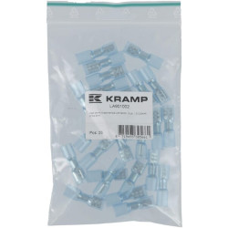 Nuo karščio susitraukiančio peilio vidinė jungtis, mėlyna, 1,5–2,5 mm², 6,3 x 4,8 mm LA901002