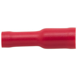 Bullet jungties moteriška, raudona, 0,5-1mm² Ø4mm A serija, lizdinė plokštelė (50x), Hella 8KW045145003