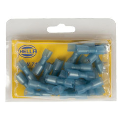 Bullet jungties moteriška, mėlyna, 1,5–2,5 mm² Ø5 mm, A serija, lizdinė plokštelė (25x), Hella 8KW744768003