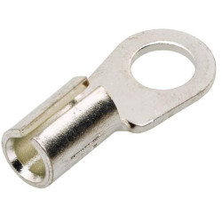 Žiedinė jungtis, sidabrinė, 2,5–6 mm² Ø6,5 mm, B serija, lizdinė plokštelė (50x), Hella 8KW177784102