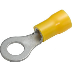 Žiedinė jungtis, Ø6,5 mm, A serija, geltona, 4-6 mm² lizdinė plokštelė (50x), Hella 8KW044030003