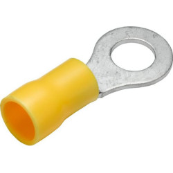 Žiedinė jungtis, Ø6,5 mm, A serija, geltona, 4-6 mm² lizdinė plokštelė (50x), Hella 8KW044030003