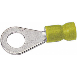 Žiedinė jungtis, Ø6,5 mm, A serija, geltona, 4-6 mm² lizdinė plokštelė (50x), Hella 8KW044030003