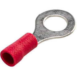 Žiedinė jungtis, Ø6,5 mm A serija, raudona, 0,5–1 mm² lizdinė plokštelė (100x), Hella 8KW744772003