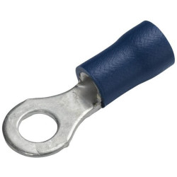 Žiedinė jungtis, mėlyna, 1,5–2,5 mm² Ø4,3 mm, A serija, lizdinė plokštelė (100x), Hella 8KW044028003