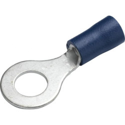 Žiedinė jungtis, mėlyna, 1,5–2,5 mm² Ø6,5 mm, A serija, lizdinė plokštelė (100x), Hella 8KW044039003