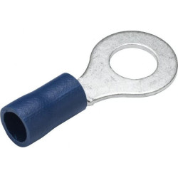 Žiedinė jungtis, mėlyna, 1,5–2,5 mm² Ø6,5 mm, A serija, lizdinė plokštelė (100x), Hella 8KW044039003