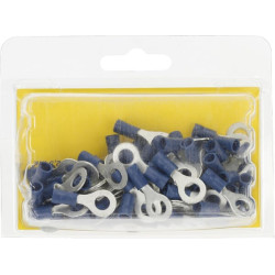 Žiedinė jungtis, mėlyna, 1,5–2,5 mm² Ø6,5 mm, A serija, lizdinė plokštelė (100x), Hella 8KW044039003