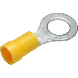 Žiedinė jungtis, Ø8,4 mm A serija, geltona, 4-6 mm² lizdinė plokštelė (50x), Hella 8KW044031003