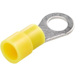 Žiedinė jungtis, Ø6,5 mm, A serija, geltona, 4-6 mm² lizdinė plokštelė (50x), Hella 8KW178042222
