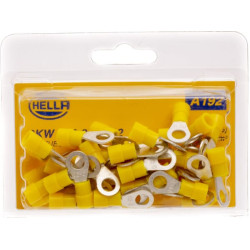 Žiedinė jungtis, Ø6,5 mm, A serija, geltona, 4-6 mm² lizdinė plokštelė (50x), Hella 8KW178042222
