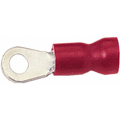 Žiedinė jungtis, Ø4,3 mm A serija, raudona, 0,5–1 mm² lizdinė plokštelė (100x), Hella 8KW044276003