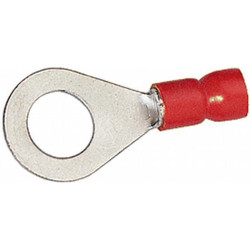 Žiedinė jungtis, Ø10,5 mm, A serija, raudona, 0,5–1 mm² lizdinė plokštelė (50x), Hella 8KW744774003