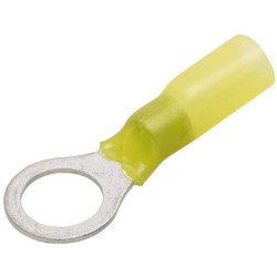 Žiedinė jungtis, Ø10,5 mm, A serija, geltona, 4-6 mm² lizdinė plokštelė (25x), Hella 8KW744755003
