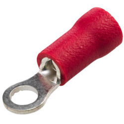 Žiedinė jungtis, Ø3,2 mm A serija, raudona, 0,5–1 mm² lizdinė plokštelė (100x), Hella 8KW044275003