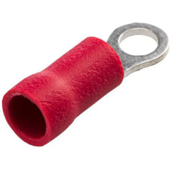 Žiedinė jungtis, Ø3,2 mm A serija, raudona, 0,5–1 mm² lizdinė plokštelė (100x), Hella 8KW044275003