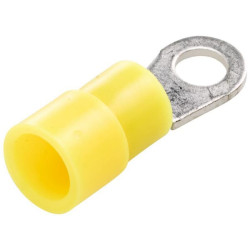 Žiedinė jungtis, Ø4,3 mm A serija, geltona, 4-6 mm² lizdinė plokštelė (50x), Hella 8KW178042202