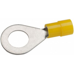 Žiedinė jungtis, Ø10,5 mm, A serija, geltona, 4-6 mm² lizdinė plokštelė (50x), Hella 8KW178042242