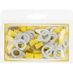 Žiedinė jungtis, Ø10,5 mm, A serija, geltona, 4-6 mm² lizdinė plokštelė (50x), Hella 8KW178042242