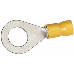 Žiedinė jungtis, Ø10,5 mm, A serija, geltona, 4-6 mm² lizdinė plokštelė (50x), Hella 8KW044038003