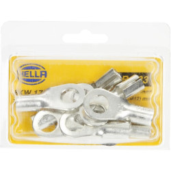 Žiedinė jungtis, sidabrinė, 16-25 mm² Ø13 mm, B serija, lizdinė plokštelė (10x), Hella 8KW177784422