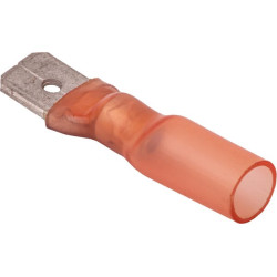 Gnybtų mentė, raudona, 0,5–1,5 mm² 6,3 x 0,8 mm (25x), Kramp KK500515