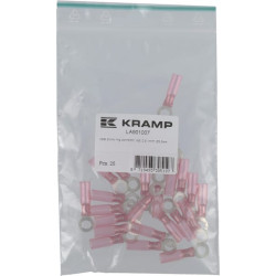 Šilumos susitraukiančio žiedo jungtis, raudona, 0,5–1 mm², Ø5,3 mm LA901007