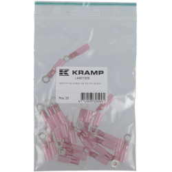 Šilumos susitraukiančio žiedo jungtis, raudona, 0,5–1 mm², Ø4,3 mm LA901005