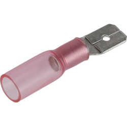 Nuo karščio susitraukiančio peilio kištuko jungtis, raudona, 0,5–1 mm², 6,3 x 4,8 mm LA901003