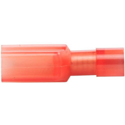 Gnybtų mentė, raudona, 0,5–1 mm² 6,3 x 0,8 mm A serija, lizdinė plokštelė (50x), Hella 8KW744703003