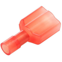 Gnybtų mentė, raudona, 0,5–1 mm² 6,3 x 0,8 mm A serija, lizdinė plokštelė (50x), Hella 8KW744703003