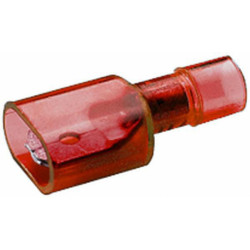 Gnybtų mentė, raudona, 0,5–1 mm² 6,3 x 0,8 mm A serija, lizdinė plokštelė (50x), Hella 8KW744703003