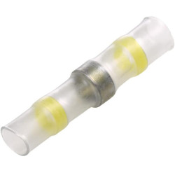 Užpakalinė jungtis, 42 mm Ø6 mm, geltona, 4-6 mm² lizdinė plokštelė, Hella 8KW744889013