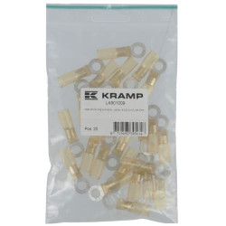 Šilumos susitraukiančio žiedo jungtis, geltona, 4,0–6,0 mm², Ø6,5 mm LA901009