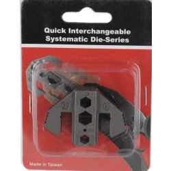 RG tipo koaksialinių kabelių jungčių (RG 58, 59, 62, 6) užspaudimo antgalių rinkinys LAT2000E2KR