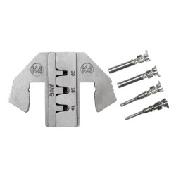 Užspaudžiamų štampų rinkinys atviro vamzdžio Deutsch gnybtams (DT serija) (0,5-1,5 mm²) LAT2000K4KR