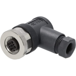 Kištukas 4 P. Moteris M12 kodas-A, 90 laipsnių M1204FE90A