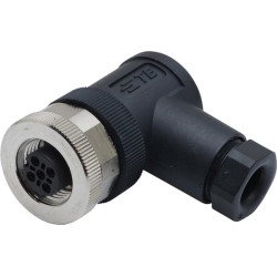 Kištukas 5 P. Moteris M12 kodas-A, 90 laipsnių M1205FE90A