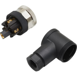 Kištukas 5 P. Moteris M12 kodas-A, 90 laipsnių M1205FE90A