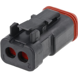 Kištuko korpusas 2 kontaktų, moteriškas DT su sandarikliu DSDT062SCE05