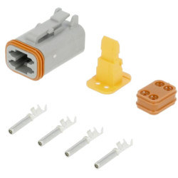 DT 4 kontaktų jungčių rinkinys kištukas DSDT064SSETKR